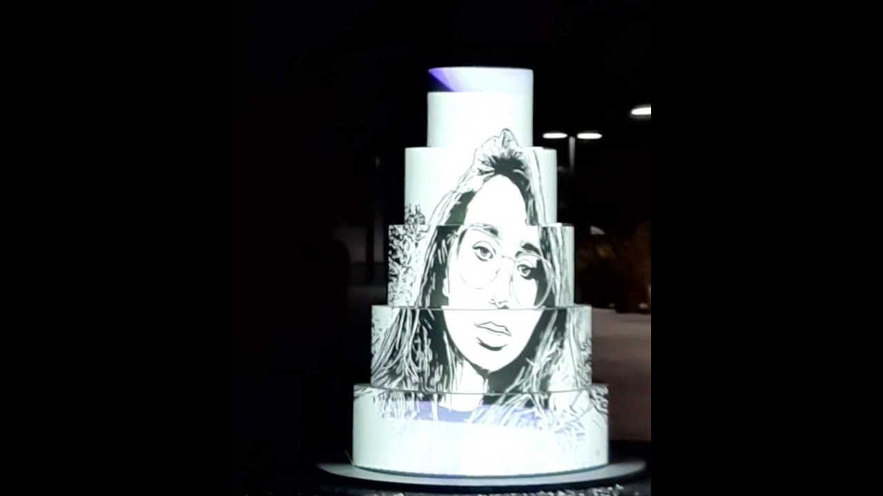 3D маппинг на торт Luma Cake | Световое шоу на торт