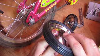 как установить детские колеса на велосипед (боковые дополнительные колеса на велосипед)