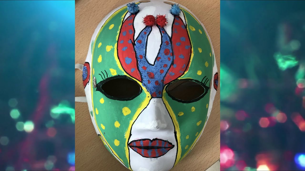 Gorsel Sanatlar 5 6 Sinif Calismalari Maske Boyama Koy Yasami Mozaik Calismasi Cizgi Calismasi Youtube