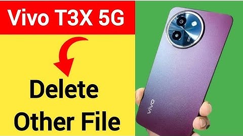 Vivo T3x 5G me other file delete kaise kare, how to delete other file