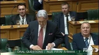 In The House: Takuta Ferris to acting Prime Minister Winston Peters