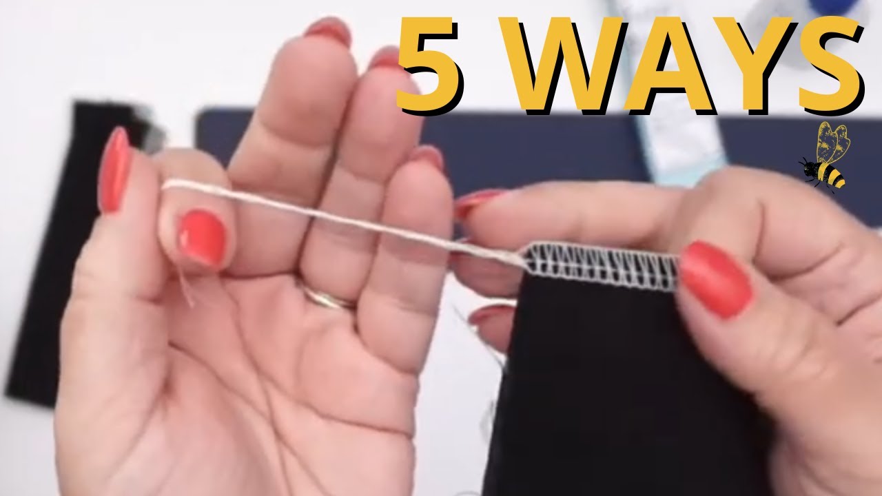 5 WAY to FINISH Serger Seams YouTube