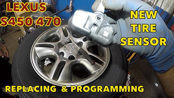 Lexus GX470 tire light on BAD TPMS sensors replace and program TPMS sensor ID