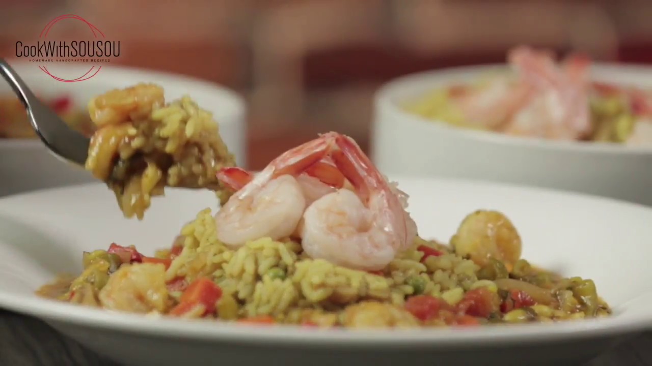 الجمبري بالكاري مع الأرز -  تشارككم سوسو وصفتها