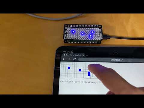 Dot editor for Raspberry Pi Pico W and Pimoroni Scroll pHAT HD