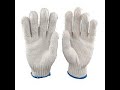 100 cotton 7 gauge cotton gloves cotton knitted hand gloves