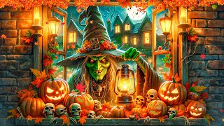 Spooky Autumn Halloween Window 🎃 Twisted Tunes for a Haunting Halloween Night 👻 Witch House