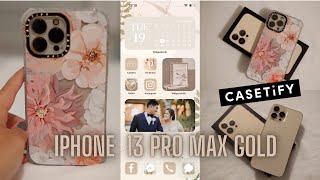 iPhone 13 Pro Max Gold I Cinematic Video Test I CASETiFY Unboxing I Aesthetic Home Screen