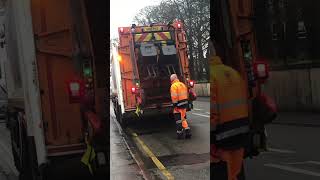 Christmas Special Dennis Elite 6 Bin Lorry Collecting General Waste Terberg Omnide Lifters Phz