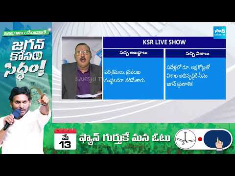 KSR Analysis On Eenadu, Andhra Jyothi Fake Stories On AP Government | 09-05-2024 |   @SakshiTV - SAKSHITV