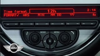 How To Set the Clock with MINI Radio 1.0 | MINI How-To