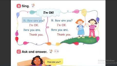 Everybody Up Starters _ Unit 3: Many colors _ Lesson 3: Story _ How are you ?
