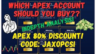 Which APEX ACCOUNT IS THE BEST FOR YOU??  80% SALE!!!!!