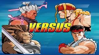 Capcom Fighting Evolution - Shin Akuma teaming up with not trained Leo. Spectacular Fights.