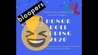 Honor Roll 2020 Bloopers