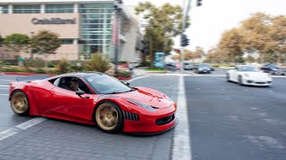 An amazing widebody 458 at two different car shows. this looks with
the ferrari gt3 body kit. owner of very often changes kits/w...
