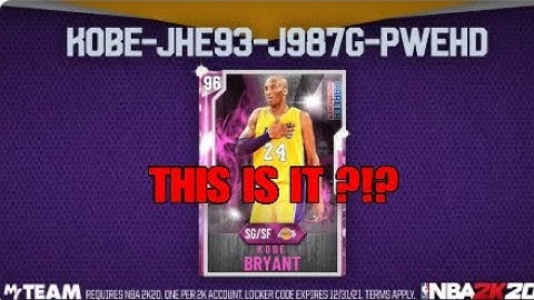 *NEW* FREE GUARANTEED 96 KOBE LOCKER CODE & SPOTLIGHT CHALLENGES IN NBA 2K20 MyTeam!!!