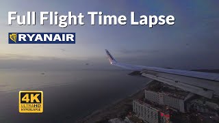 Full Flight Timelapse | Malaga - Ibiza | Ryanair Boeing 737