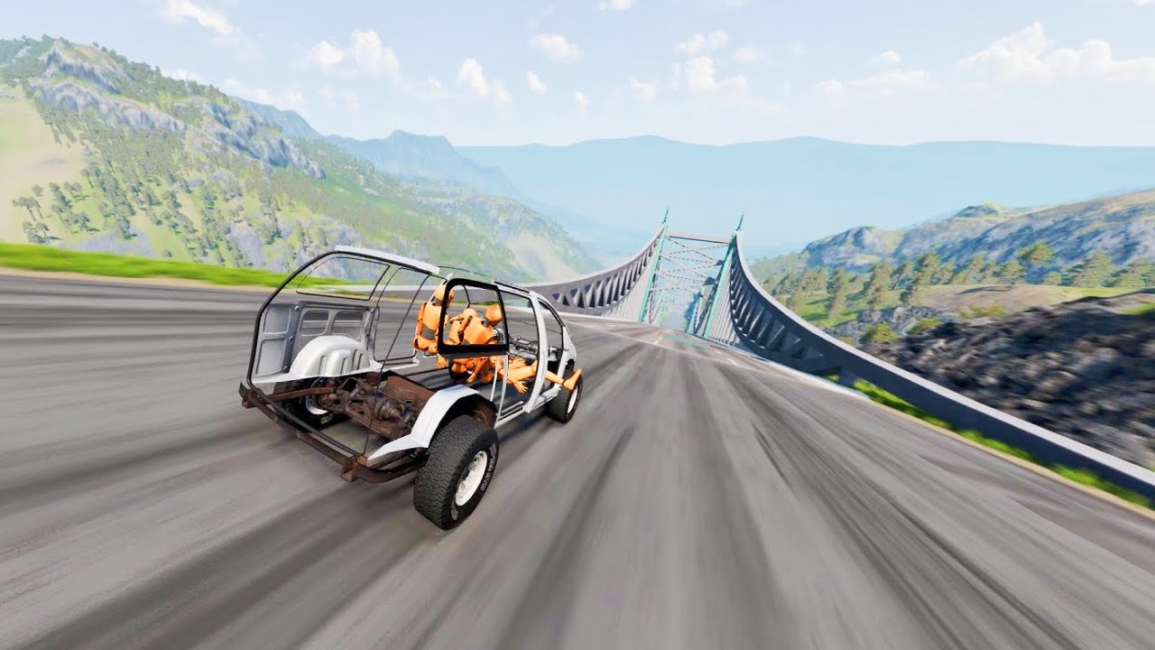 Full Throttle INSANE Long Downhill Mayhem! | BeamNG.drive Epic Crashes & Speed Test #3