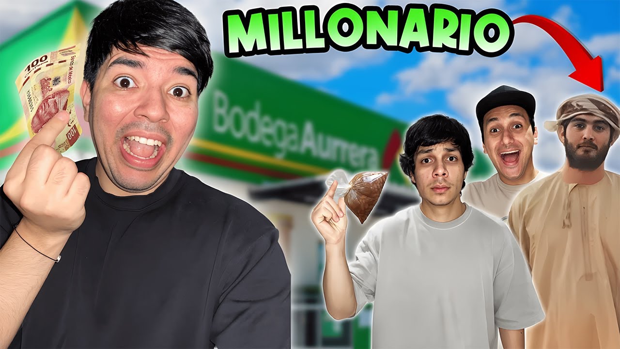 LE DOY 100 PESOS A UN MILLONARIO PARA QUE SOBREVIVA 1 DÍA 😱 con Tucky, Yair17 y Josue07...