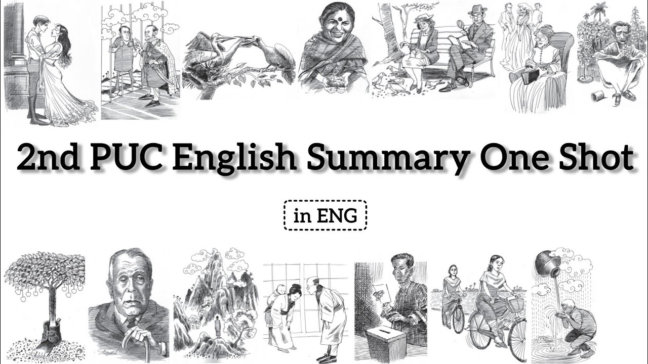 2nd PUC English Summary One Shot | Summary in English | KSEAB | Best ...