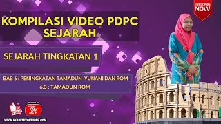 SEJARAH TINGKATAN 1 : 6.3 : TAMADUN ROM SEJARAH TINGKATAN 1 : 6.3 : TAMADUN ROM