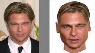 Creating Brad Pitt Avatar - Animated Character From Photos - Simulation