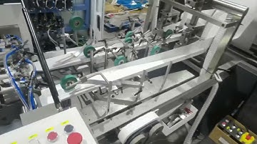 2000pcs/min V bottom paper bag making machine/high speed double line sharp bottom paper bag machine