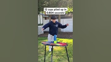 So close to a 0.7 😳 #cupstacking #speedstacking #sportstacking #cup #speed #talent #skill
