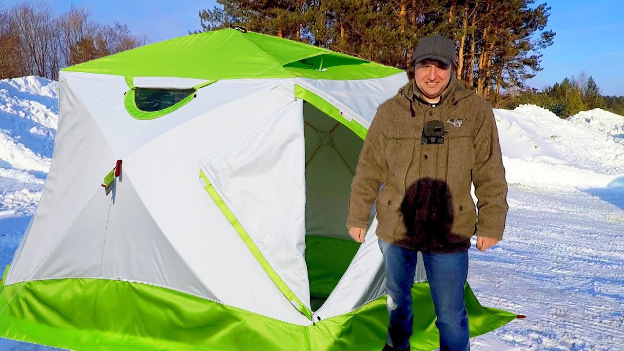 Обзор Палатки Лотос Куб 4 Компакт Термо (Лонг)! Морозы Теперь не Страшны!