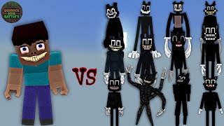 The Smiler Entity vs Cartoon Cats | Minecraft Bedrock | MobBattle screenshot 4