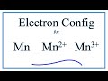 Manganese Electron Configuration Concepts