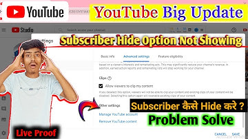 Youtube Subscriber Count Option Not Showing On Chrome Browser | YouTube Subscriber Hide Kaise Kare