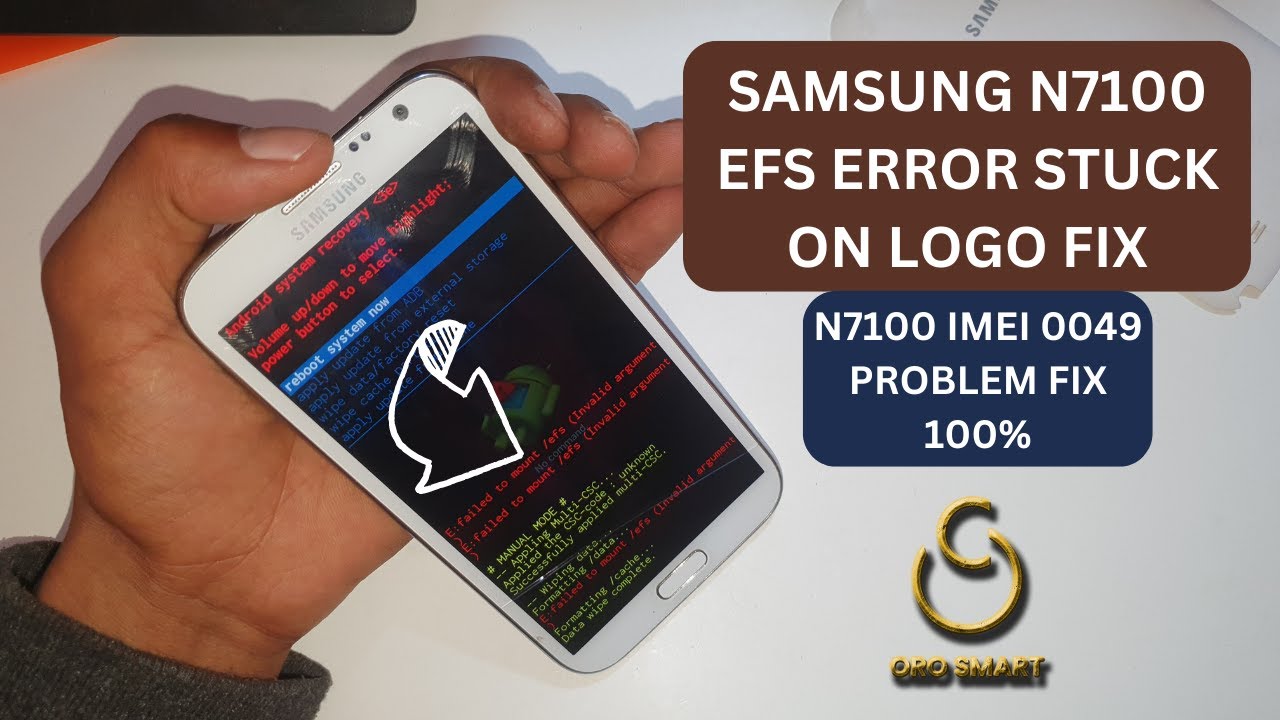 samsung galaxy note 2 stuck on logo screen | N7100 imei 0049 - YouTube