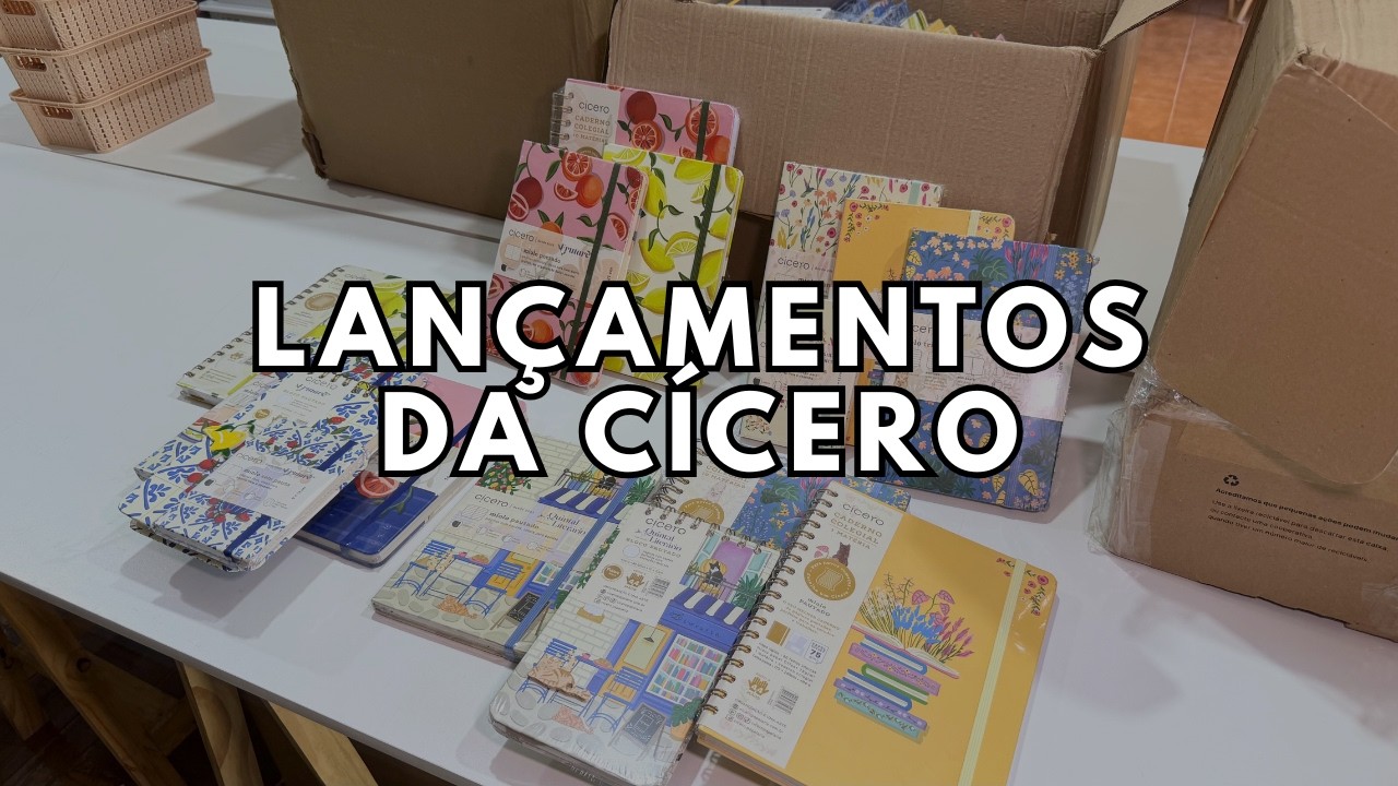 Lançamentos de papelaria da Cícero 2026 | Bia Winston