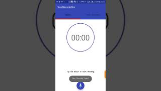 Application Execution for Sound Recorder Application using ObjectBox as DB