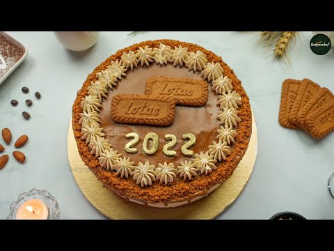 No-Bake Lotus Cheesecake Recipe by SooperChef | New Year Cake Recipe