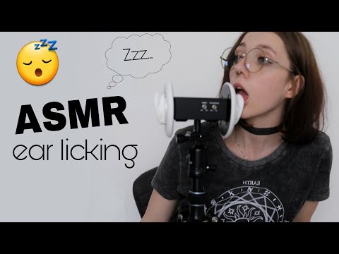 ASMR intense ear licking/eating