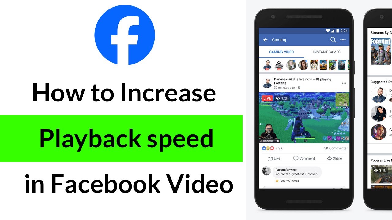 How to Increase Playback speed in Facebook Video? - YouTube