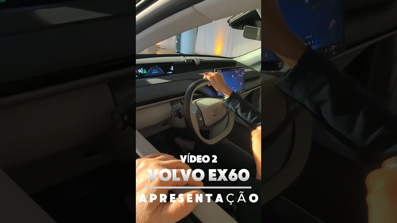 Vídeo 2 - Apresentação do novo Volvo EX60 por dentro: Tecnologia, Espaço e Inovação que Impressionam