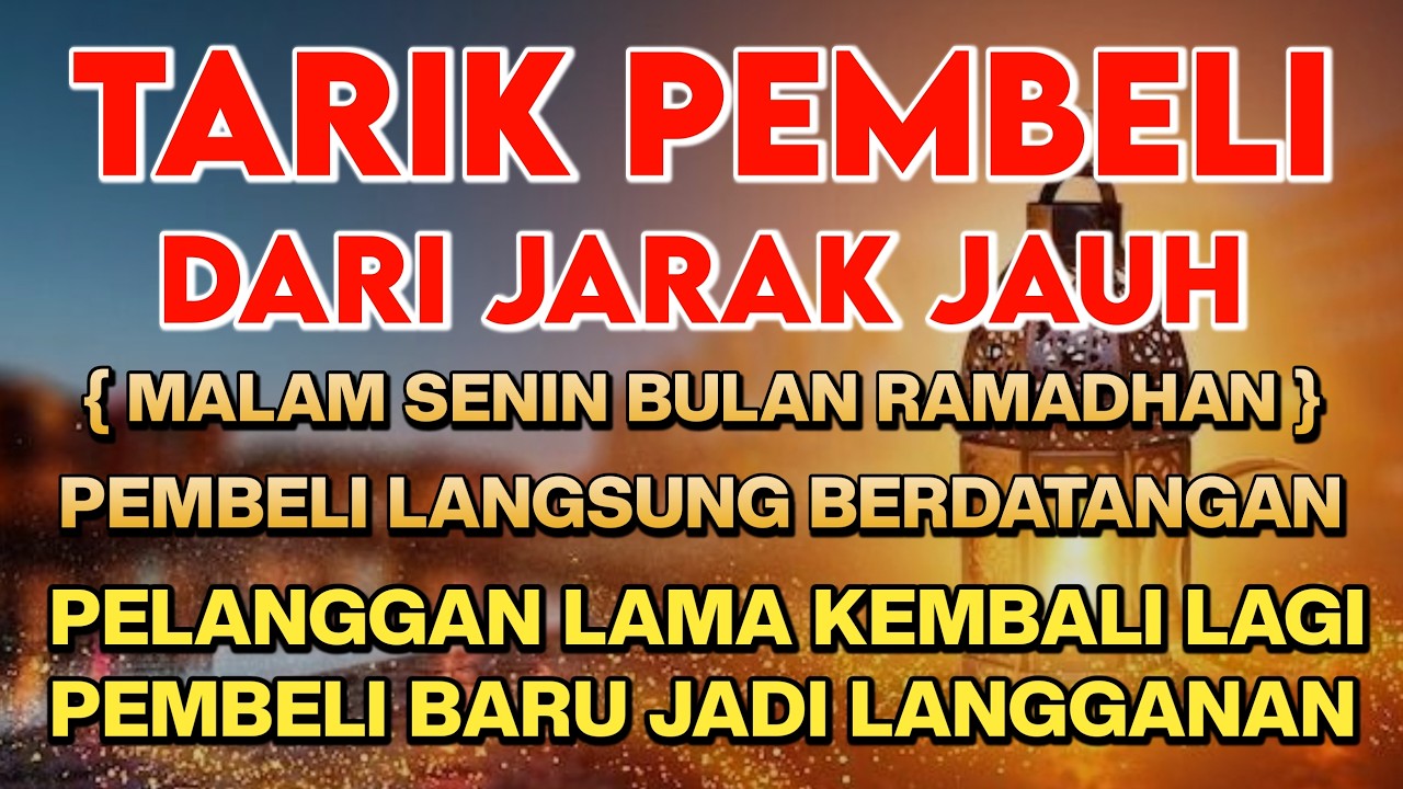 BISMILLAH KUNFAYAKUN 🤲🤲 SESEPI APAPUN USAHA,BISA DILARISKAN DENGAN AYAT INI❗SEMOGA MENDAPAT BERKAH