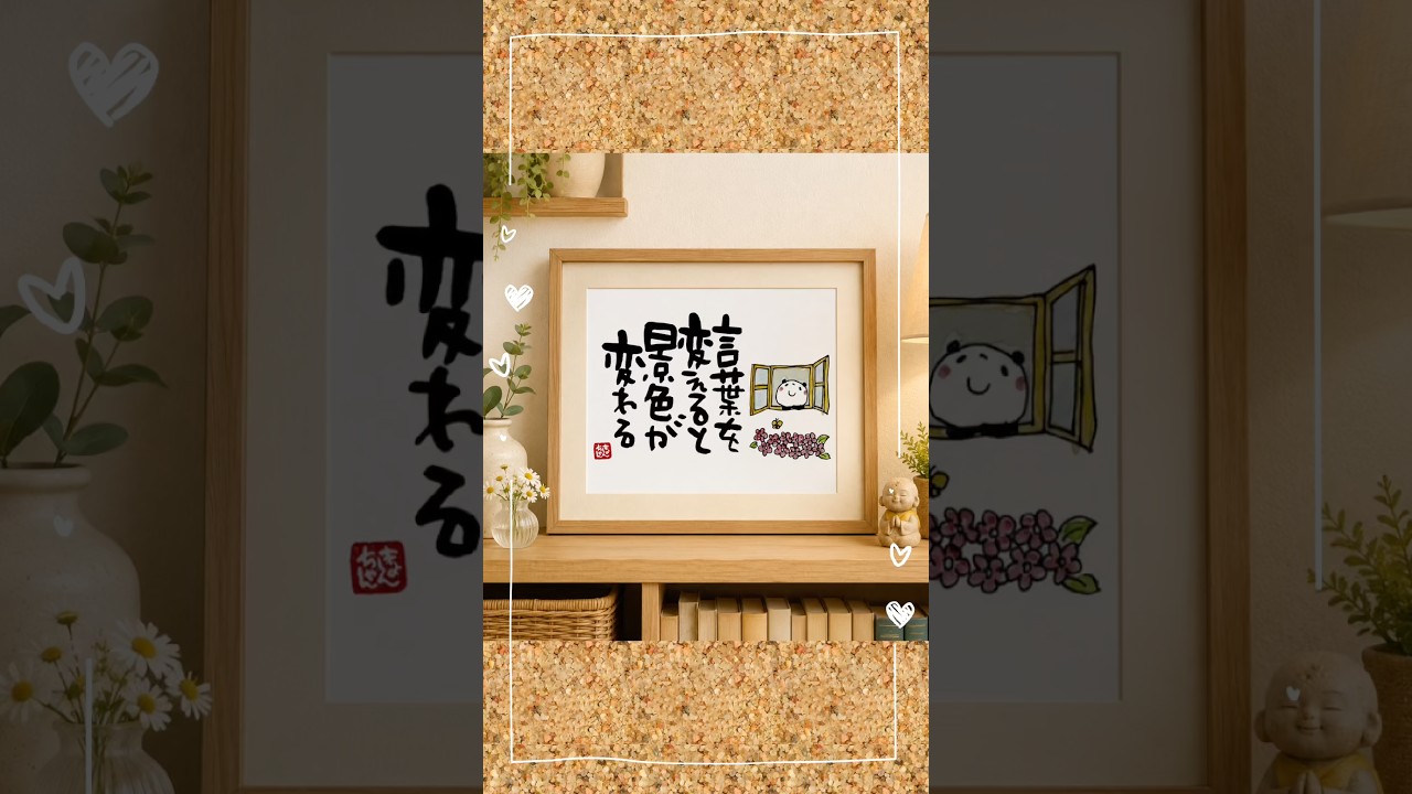 筆文字】今日のきょんちゃん筆文字開運ことば♡ #筆文字でご縁を広げ