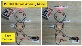 How to make a Parallel Circuit | Working model of Parallel Circuit | Parallel Circuit Project screenshot 3