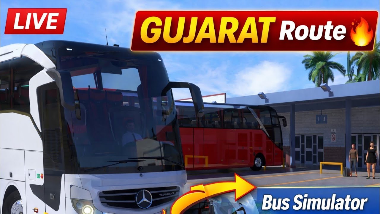 Gujarat Route LIVE 🚍 | Bus Simulator Ultimate | Real Indian Driving 🔥 | NEER CHOVATIYA