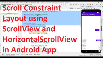 How to make constraint layout scrollable using ScrollView/ HorizontalScrollView in your Android App?