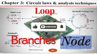 Circuit Laws & analysis techniques | Loop | Node | Branches | Fundamentals of Electrical Engineering