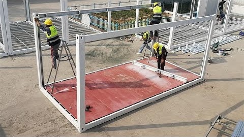 How to Build Prefabricated Detachable Container House / Porta Cabin? (2021)#containerhouse