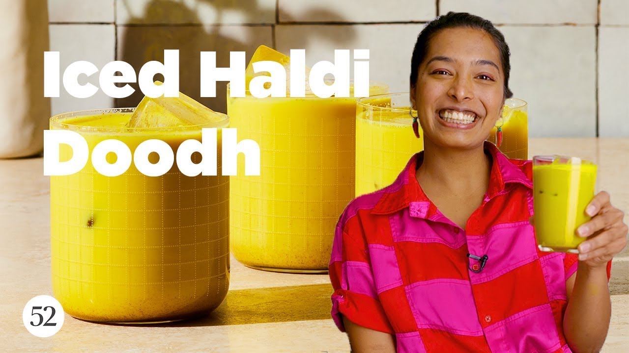 Refreshing Golden Iced Haldi Doodh (Turmeric Latte) | Drinks52 | Food52