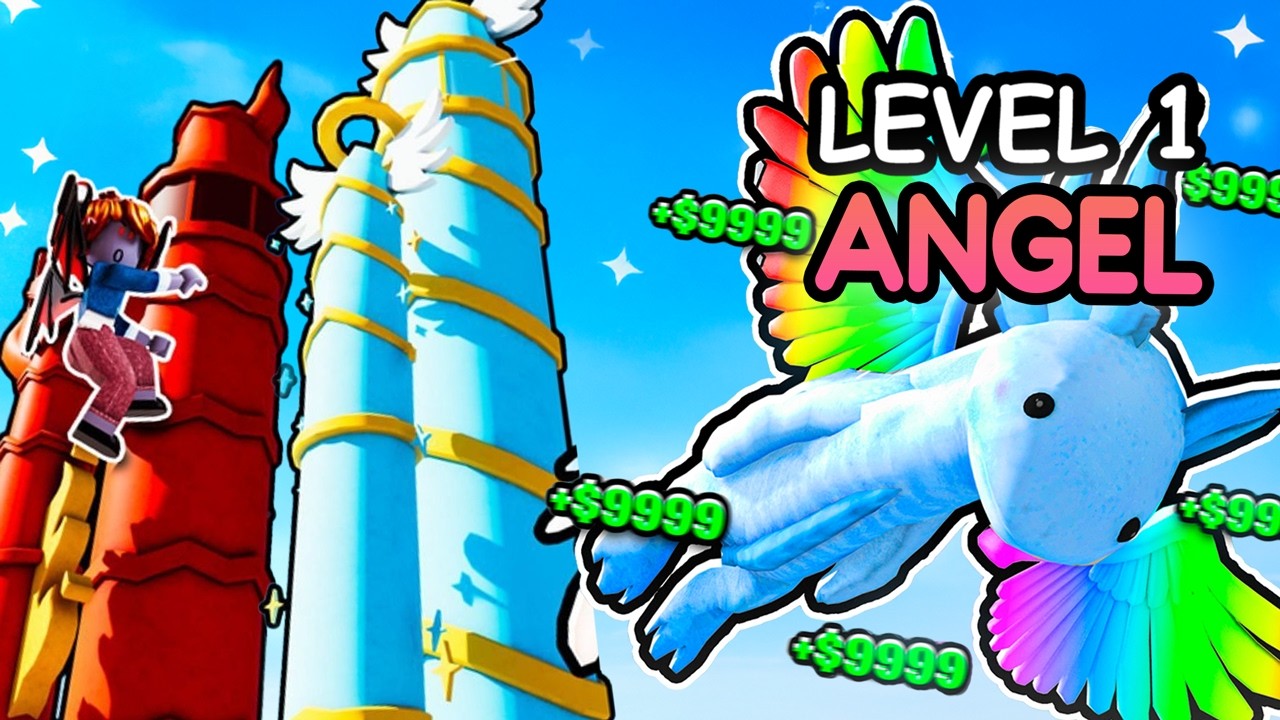Going NOOB to EXPERT in Climb and Jump Tower ANGEL vs DEVIL Update!