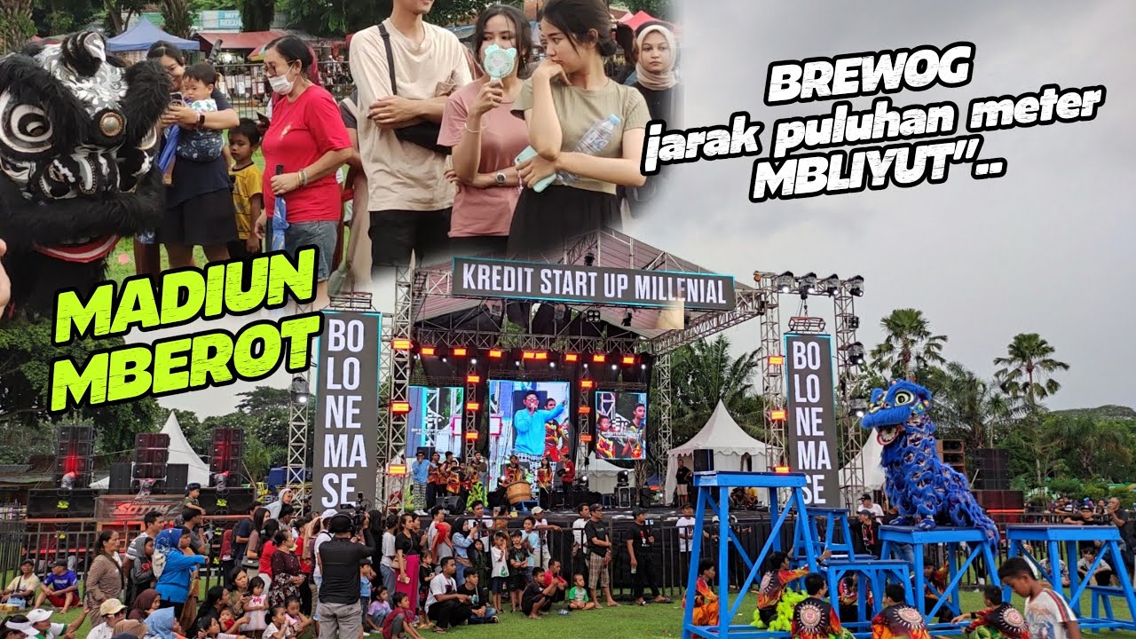Edan, BREWOG disruk bar bar sama Memed jarak jauh puluhan meter masih mbliyut